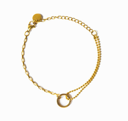 Pulsera de Tenis con Colgante - Oro