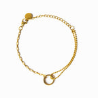 Pulsera de Tenis con Colgante - Oro