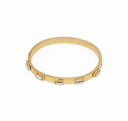 Pulsera de Piedra Cúbica - Oro