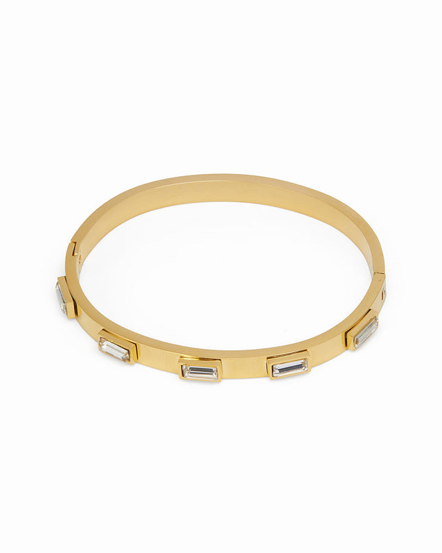 Pulsera de Piedra Cúbica - Oro