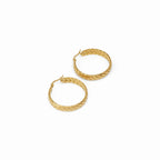 Aros Tejidos con Baño de Oro de 18k