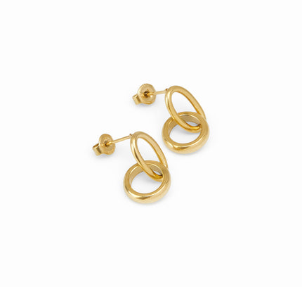 Aros Doble Enlace en Oro