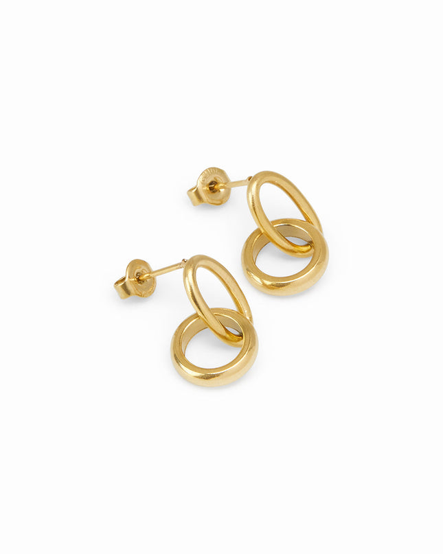 Aros Doble Enlace en Oro