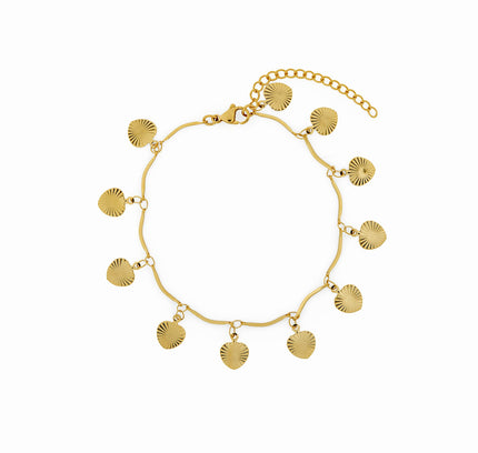Tobillera con Colgante de Concha - Oro