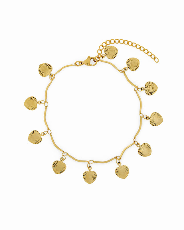 Tobillera con Colgante de Concha - Oro