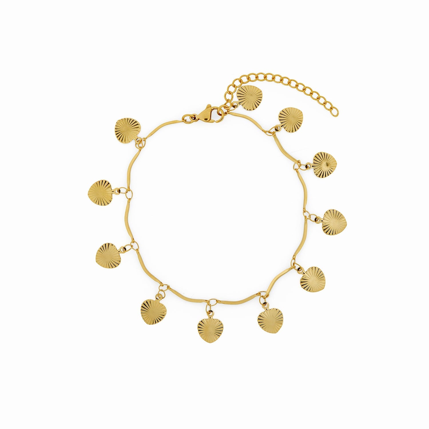 Tobillera con Colgante de Concha - Oro