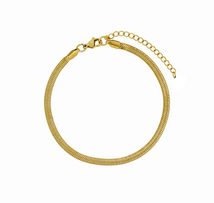 Tobillera de Cadena de Serpiente - Oro
