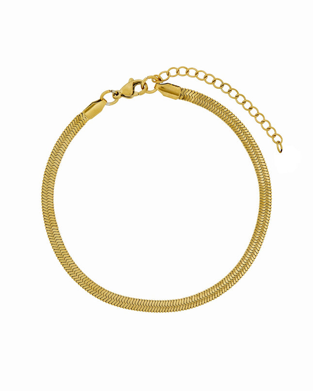 Tobillera de Cadena de Serpiente - Oro