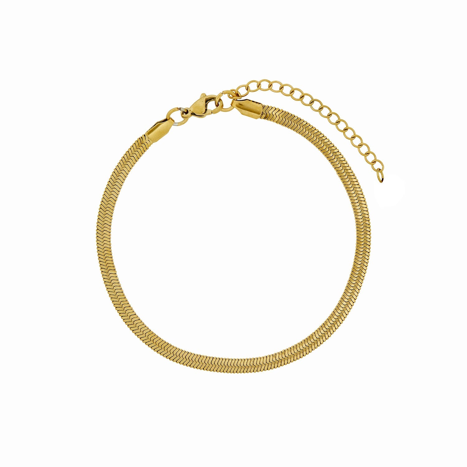 Tobillera de Cadena de Serpiente - Oro
