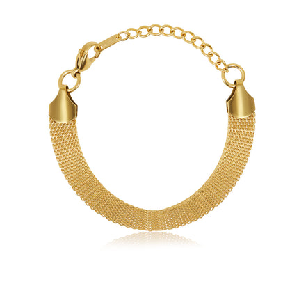 Pulsera de Bucle de Malla - Oro