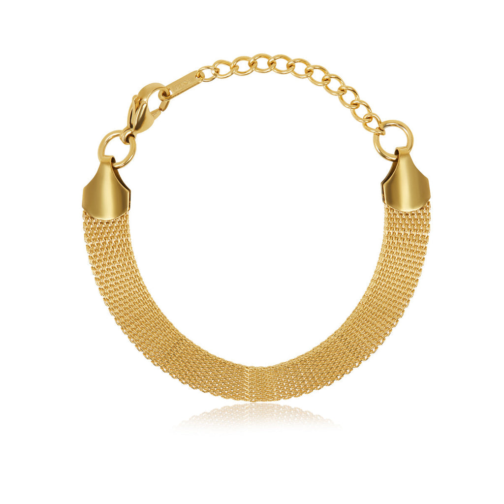 Pulsera de Bucle de Malla - Oro