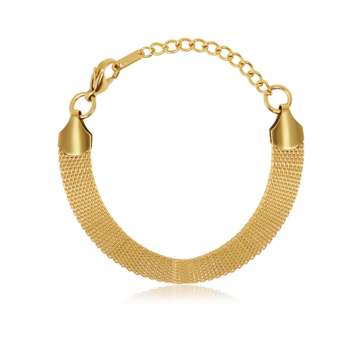 Pulsera de Bucle de Malla - Oro