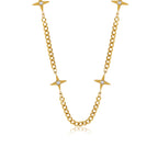 Collar Oro de Cuatro Puntos