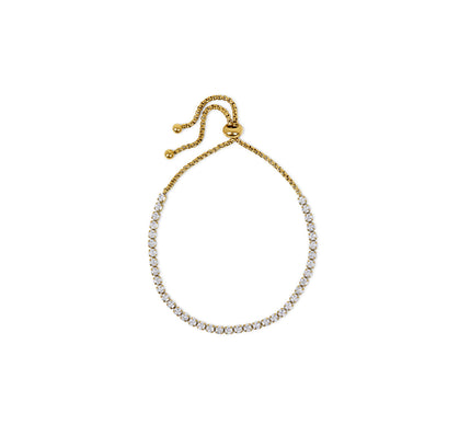 Pulsera de Tenis en Oro - Cadena Elegante