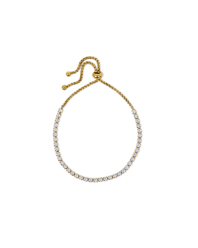 Pulsera de Tenis en Oro - Cadena Elegante
