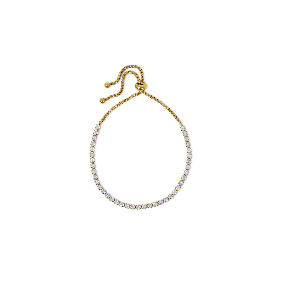 Pulsera de Tenis en Oro - Cadena Elegante