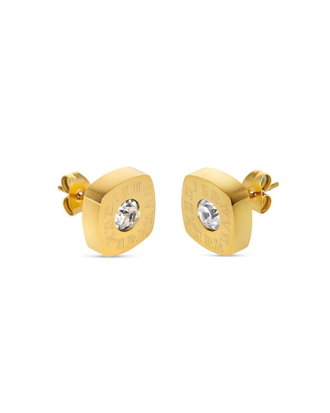 Pendientes de Piedra de Estilo Latino - Oro