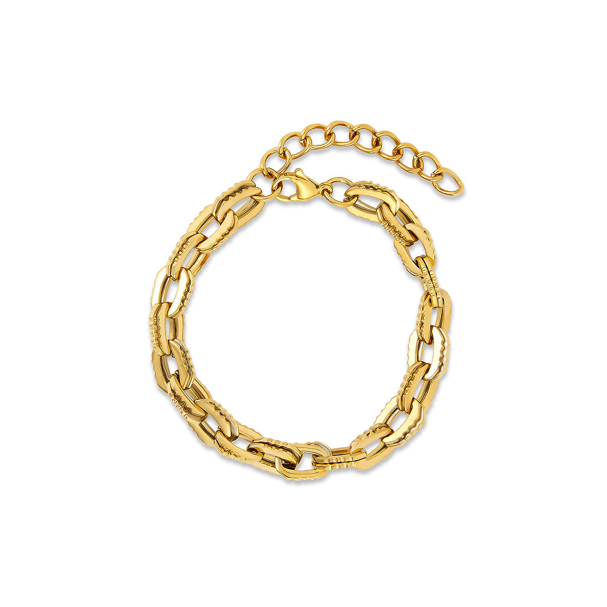 Pulsera de Cadena Ancha Camden - Color Oro