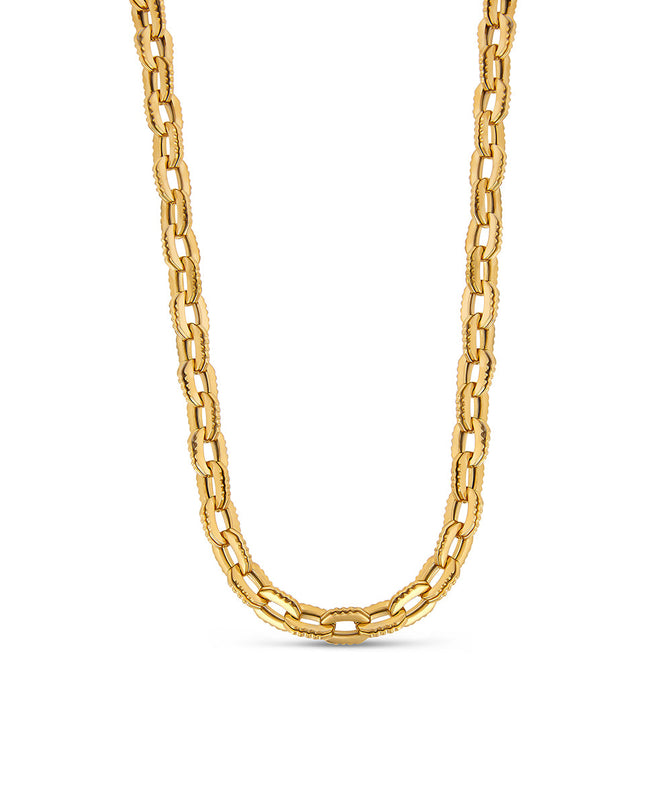 Collar de eslabones robustos Camden - Dorado