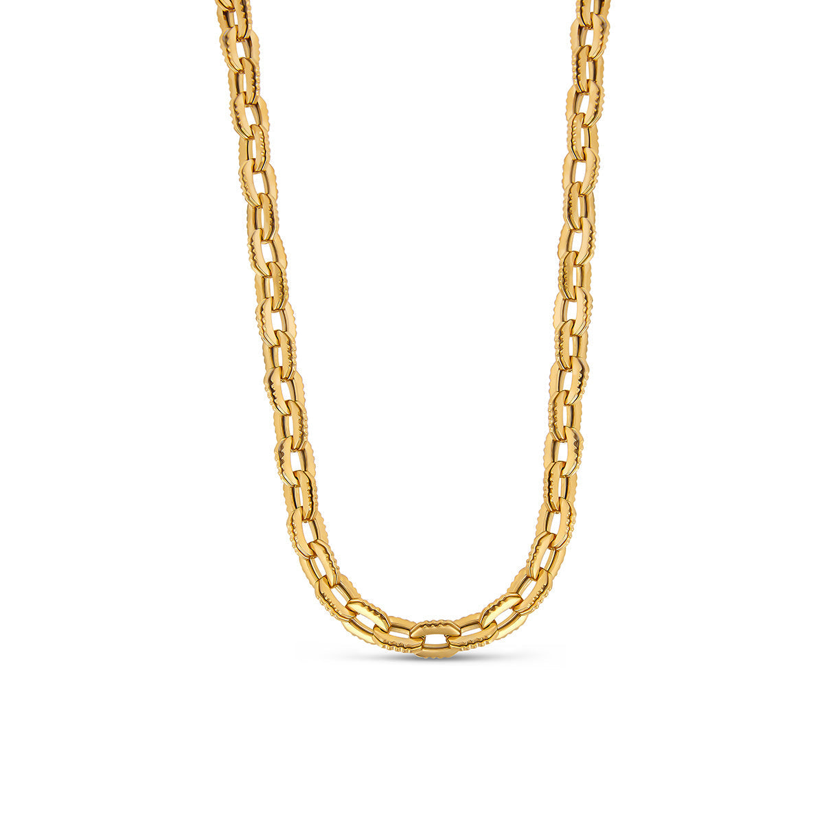 Collar de eslabones robustos Camden - Dorado