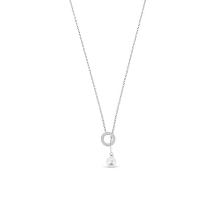 Collar de Perlas con Hilo - Plata