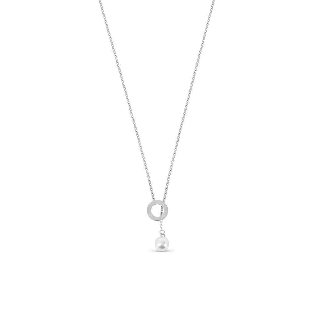 Collar de Perlas con Hilo - Plata
