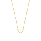 Colgante Esférico con Cadena de Serpiente - Color Dorado