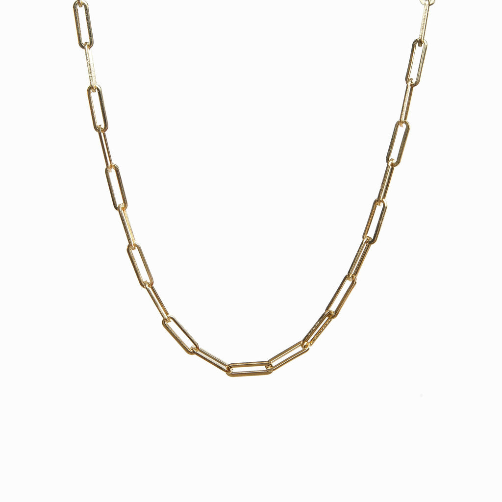 Collar de Cadena con Clip - Color Dorado