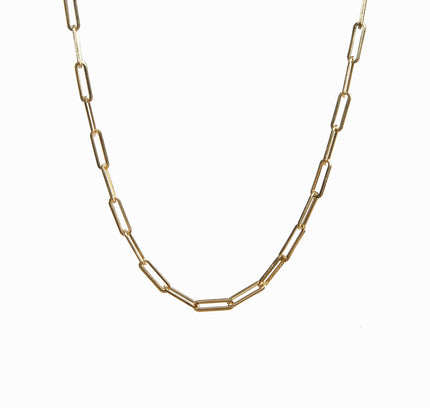 Collar de Cadena con Clip - Color Oro
