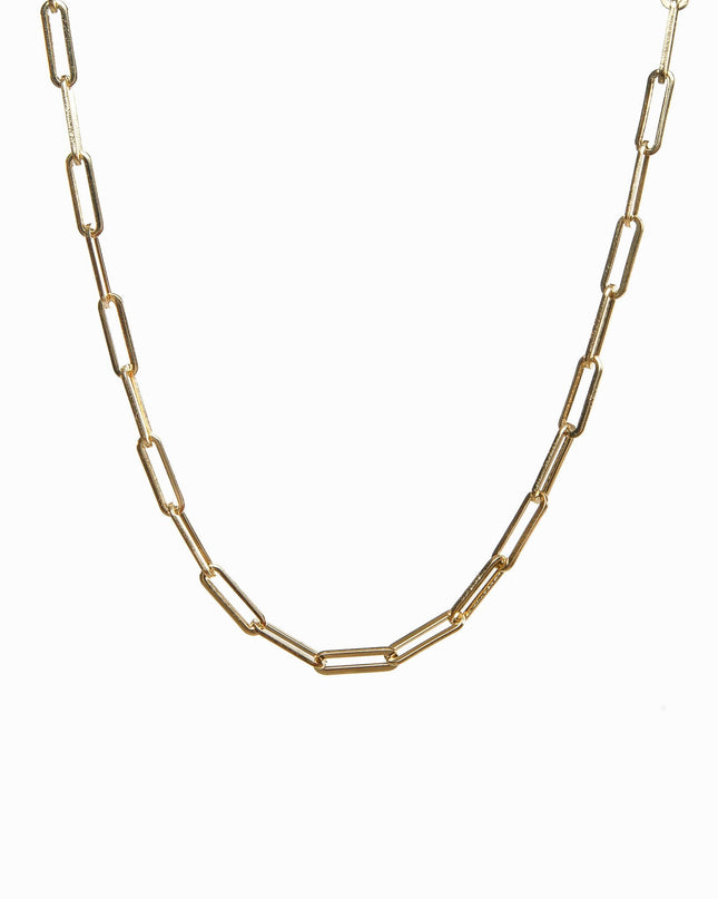 Collar de Cadena con Clip - Color Oro