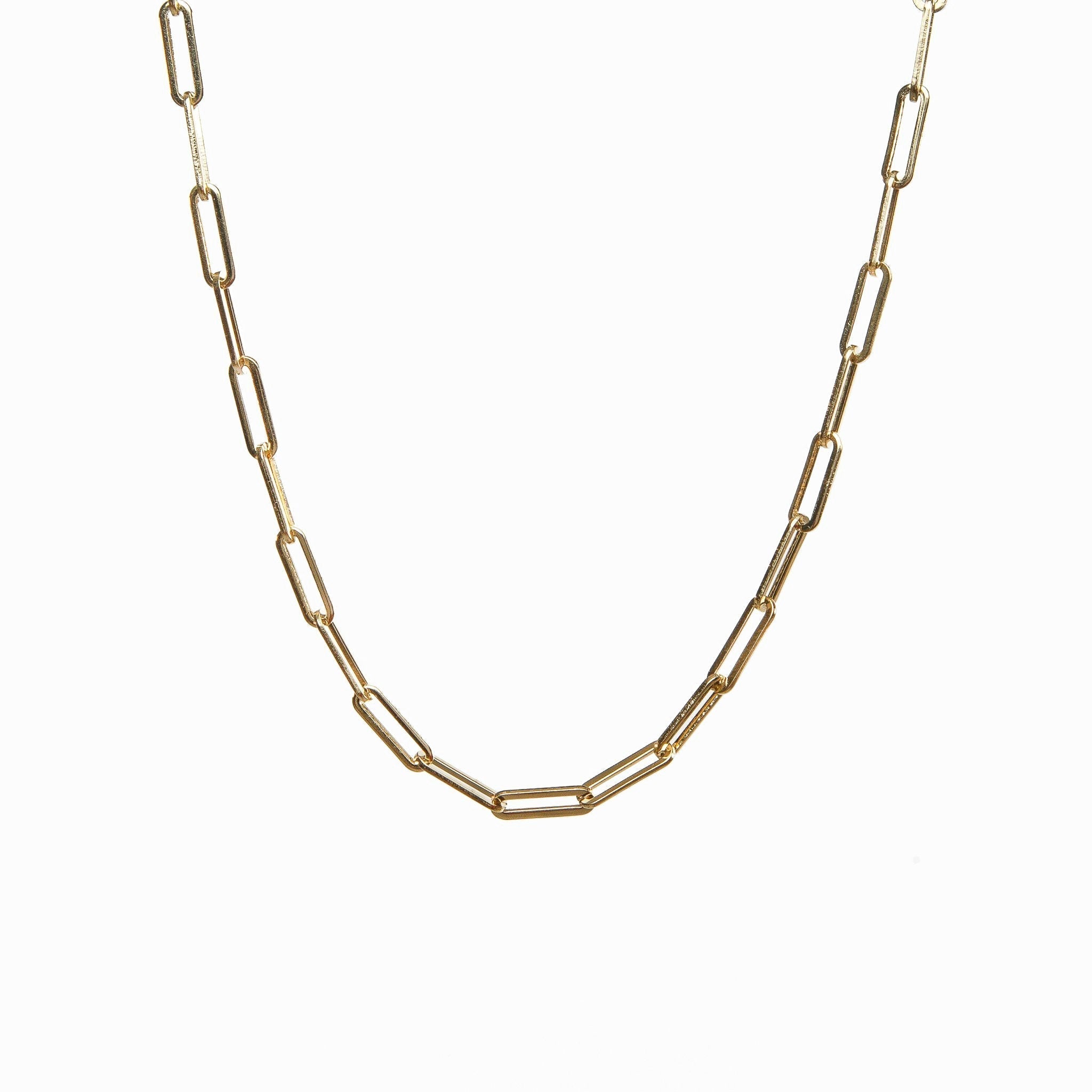 Collar de Cadena con Clip - Color Oro