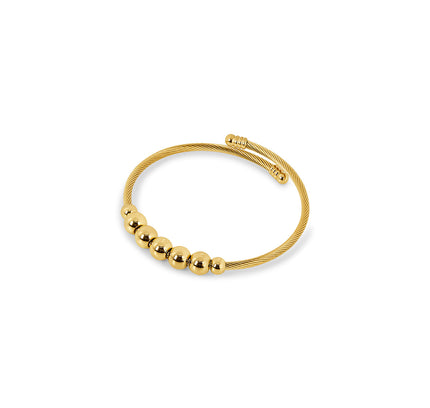 Pulsera Bangle Fidget Calma - Color Oro
