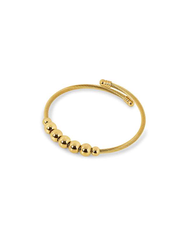 Pulsera Bangle Fidget Calma - Color Oro