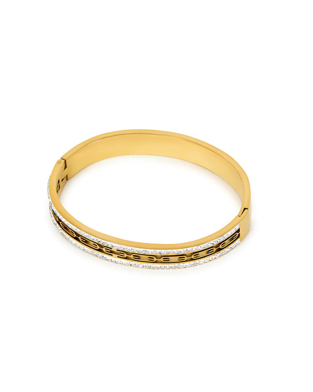 Brazalete de Piedra de Hiedra en Oro