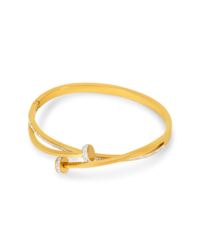 Pulsera de Piedra Natural - Acabado en Oro