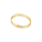 Pulsera de Brazalete Sion - Oro y Piedra