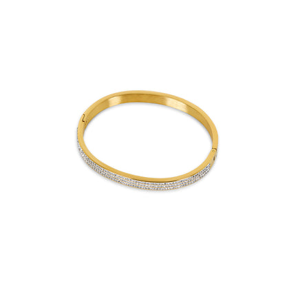 Brazalete de Piedra Luxe - Dorado