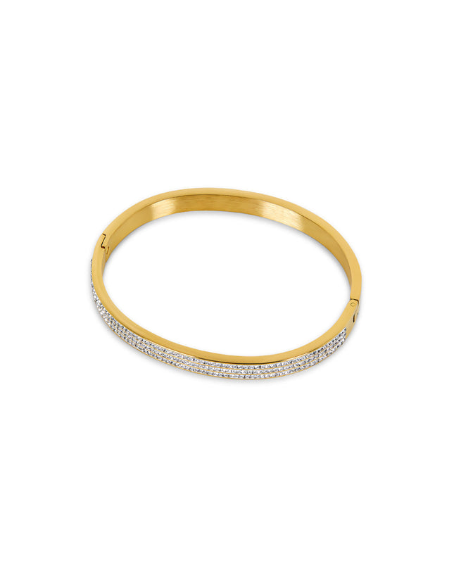 Brazalete de Piedra Luxe - Dorado