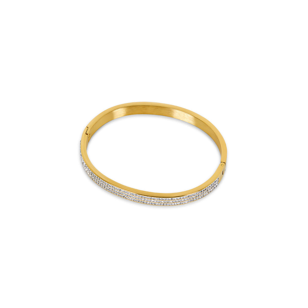 Brazalete de Piedra Luxe - Dorado