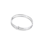 Pulsera de Brazalete de Piedra Sión en Plata