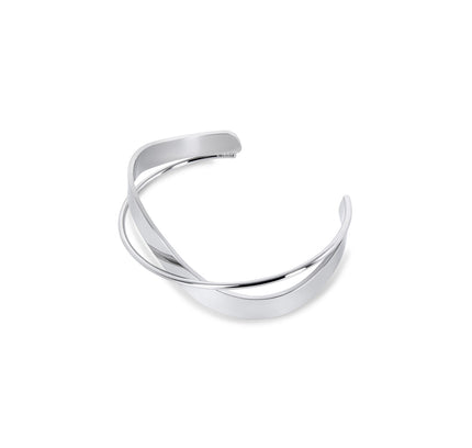 Pulsera entrelazada de plata