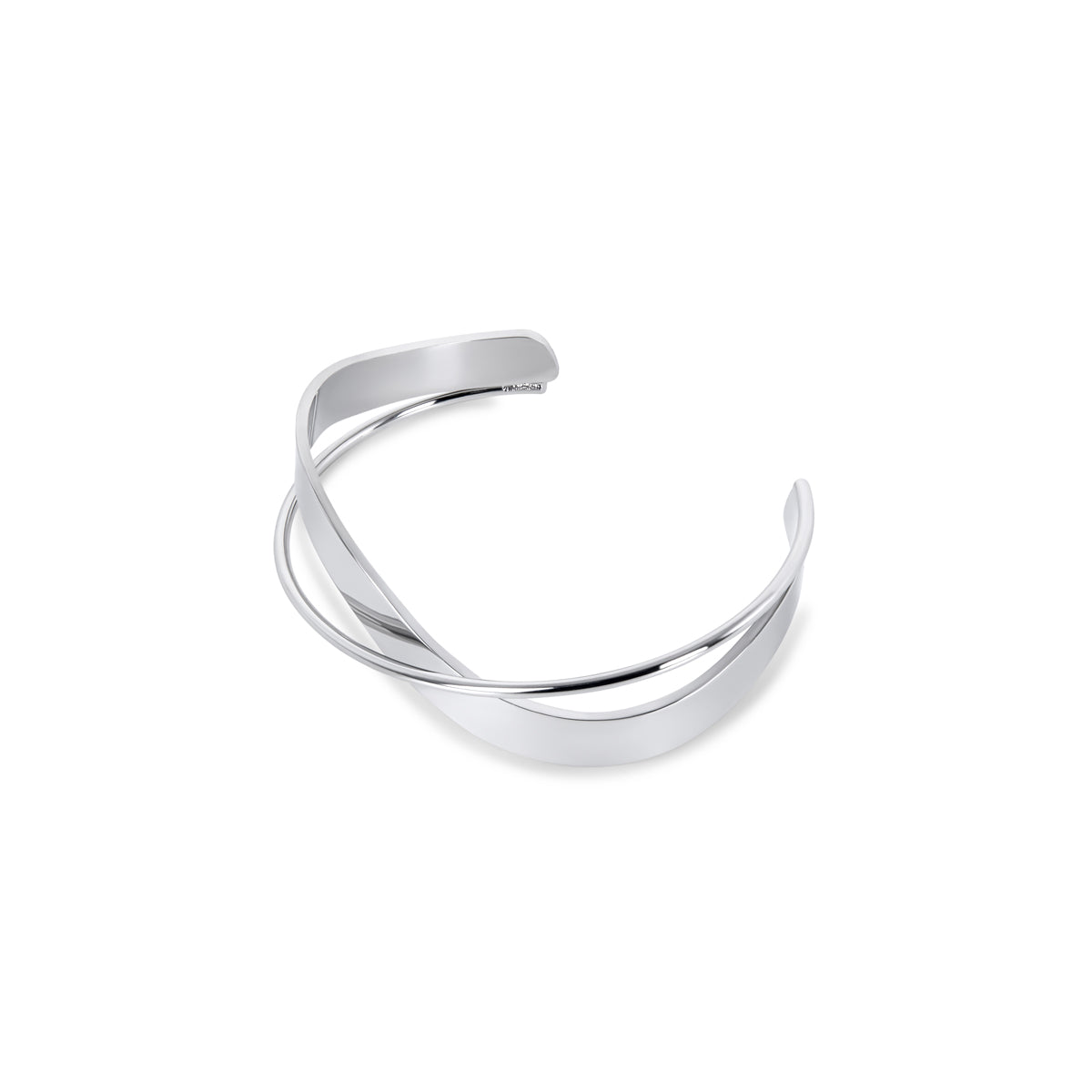 Pulsera entrelazada de plata