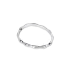 Brazalete de Bambú con Acabado en Plata