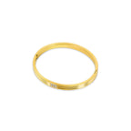 Brazalete de Piedra Tallada en Oro