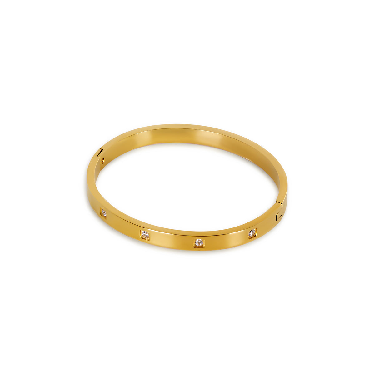 Pulsera de Piedra en Estuche - Color Oro