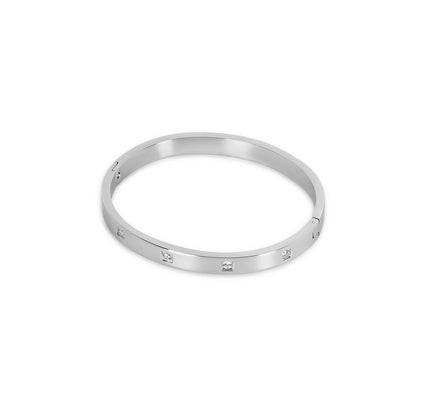 Pulsera de Piedra en Estuche - Plata