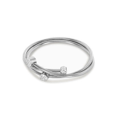Pulsera Stone Twister - Plata