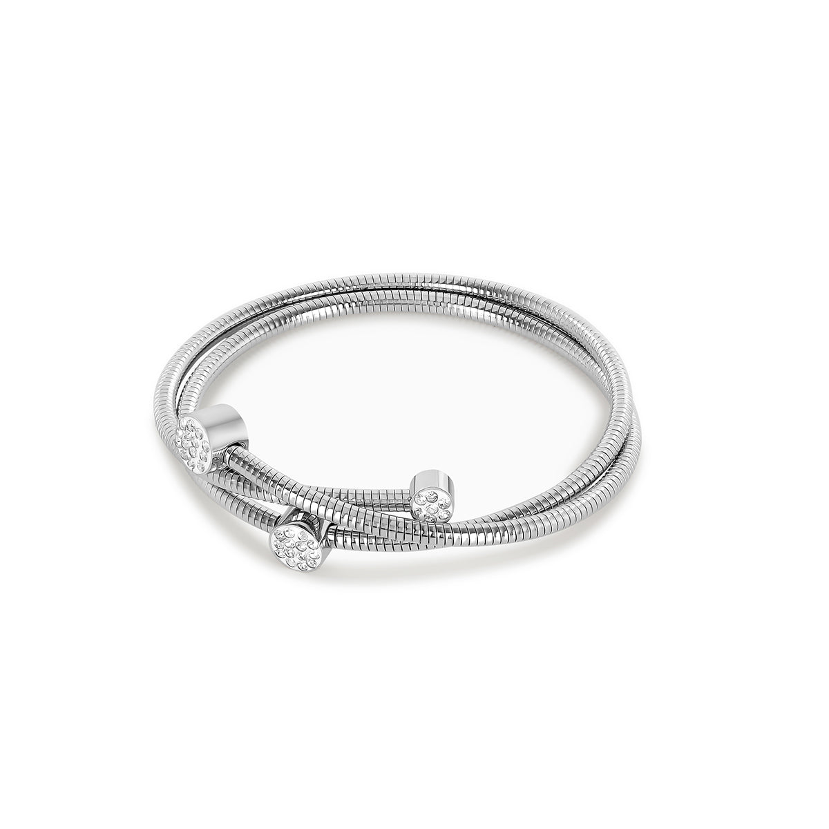 Pulsera Stone Twister - Plata
