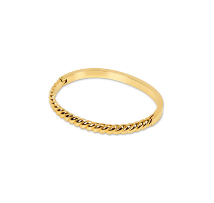 Pulsera Bangle Croissant - Color Dorado