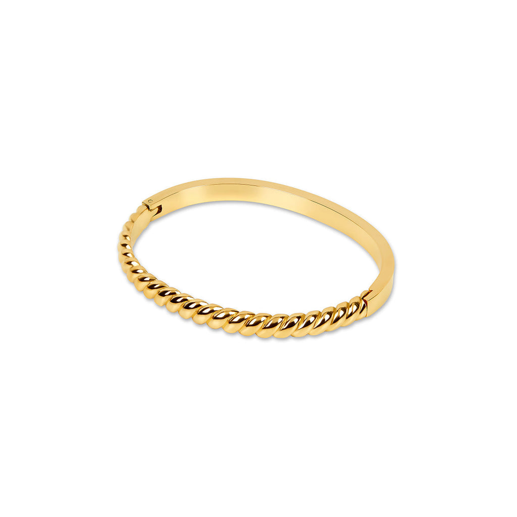 Pulsera Bangle Croissant - Color Dorado
